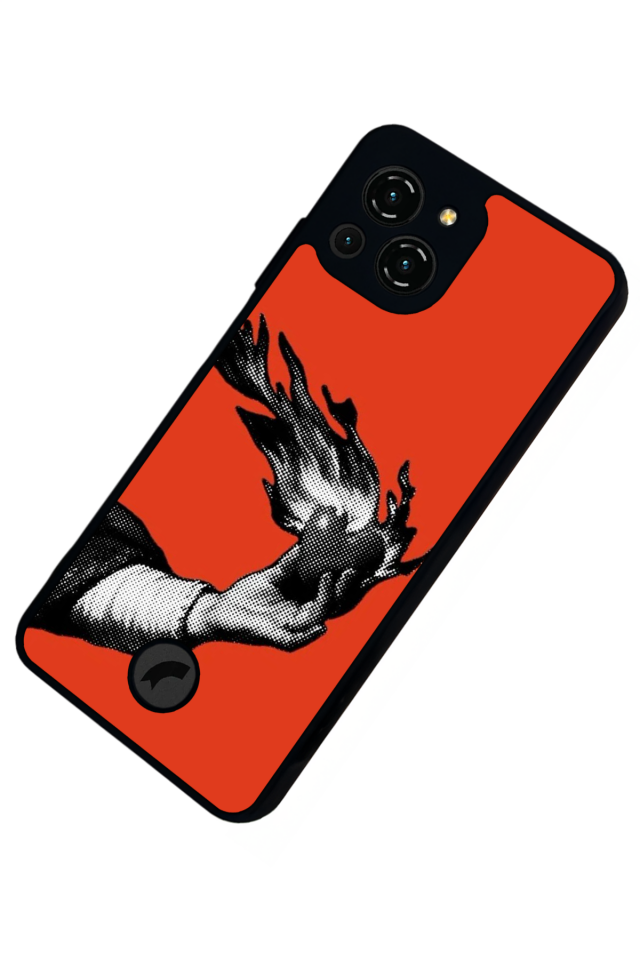 Reeder S23 Pro Max Uyumlu Kirmizi Tasarımlı Glossy Premium Kılıf