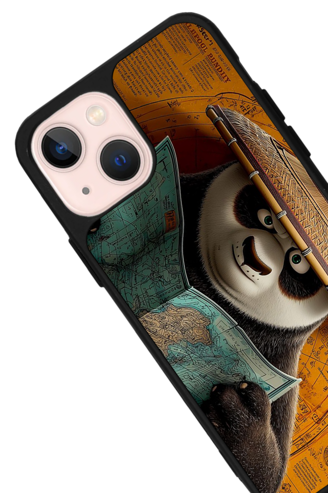 iPhone 15 Plus Uyumlu Kung Fu Panda Tasarımlı Glossy Premium Kılıf