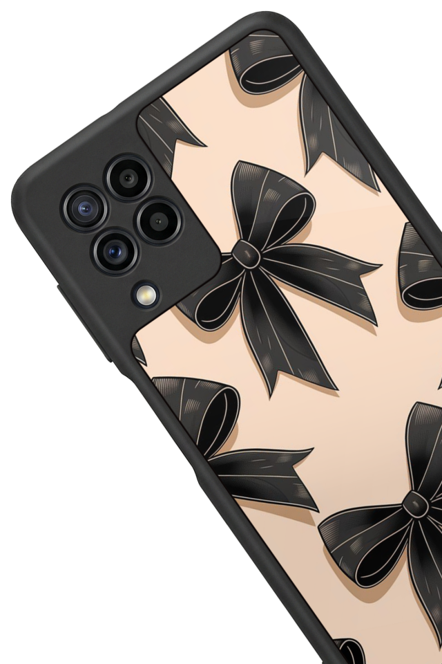 Samsung Galaxy M32 Uyumlu Kurdele Tasarımlı Glossy Premium Kılıf