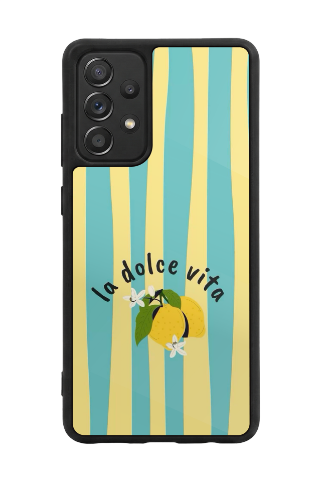Samsung Galaxy A72 Uyumlu Limon Tasarımlı Glossy Premium Kılıf