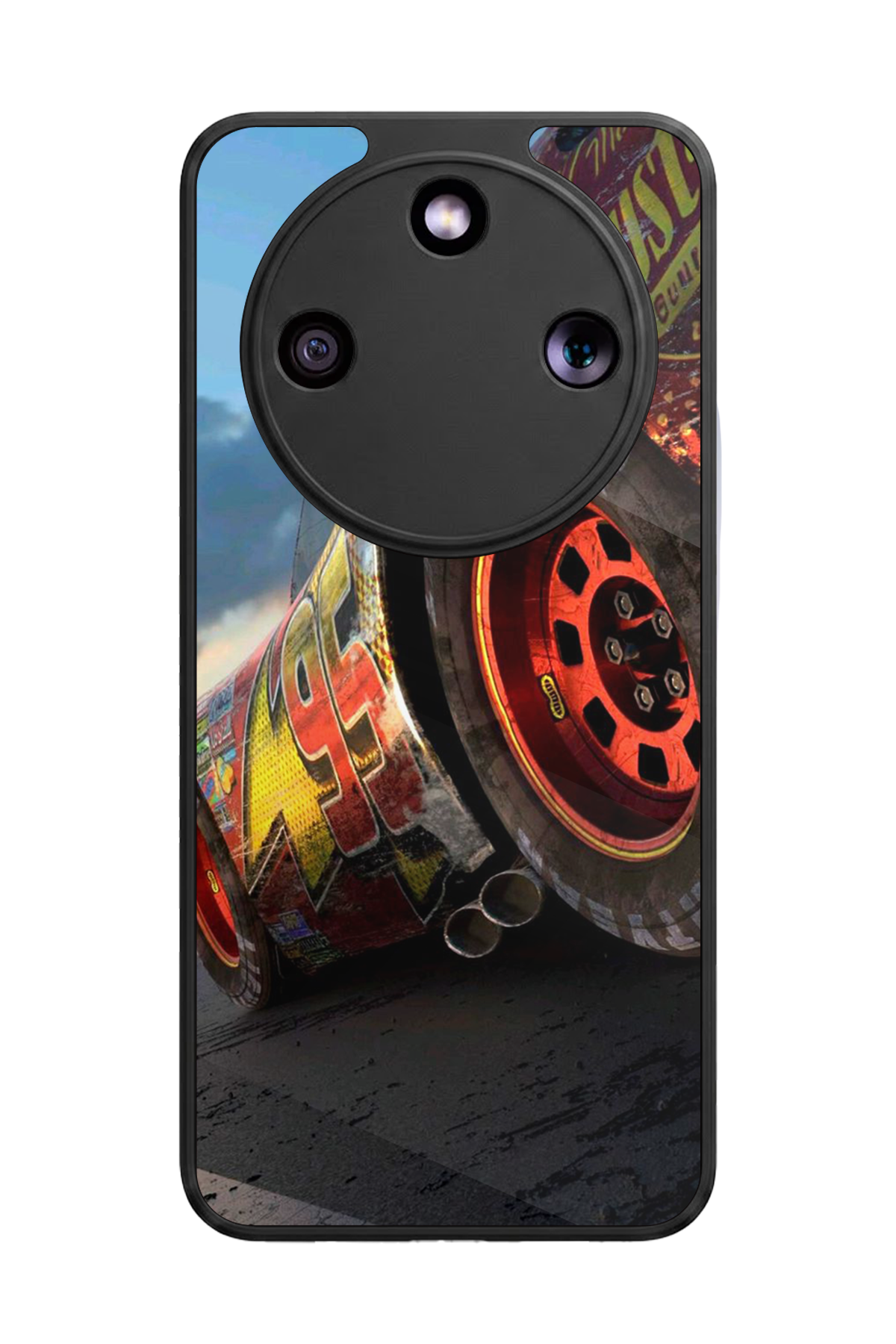 Honor Magic 8 Lite Uyumlu Şimsek McQueen Tasarımlı Glossy Premium Kılıf