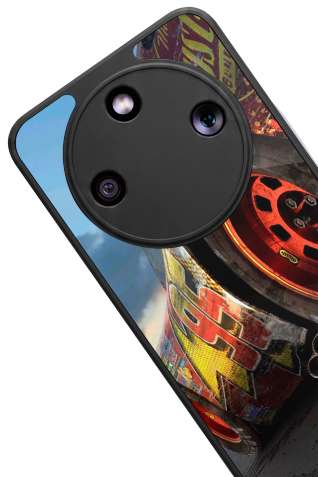 Honor Magic 8 Lite Uyumlu Şimsek McQueen Tasarımlı Glossy Premium Kılıf