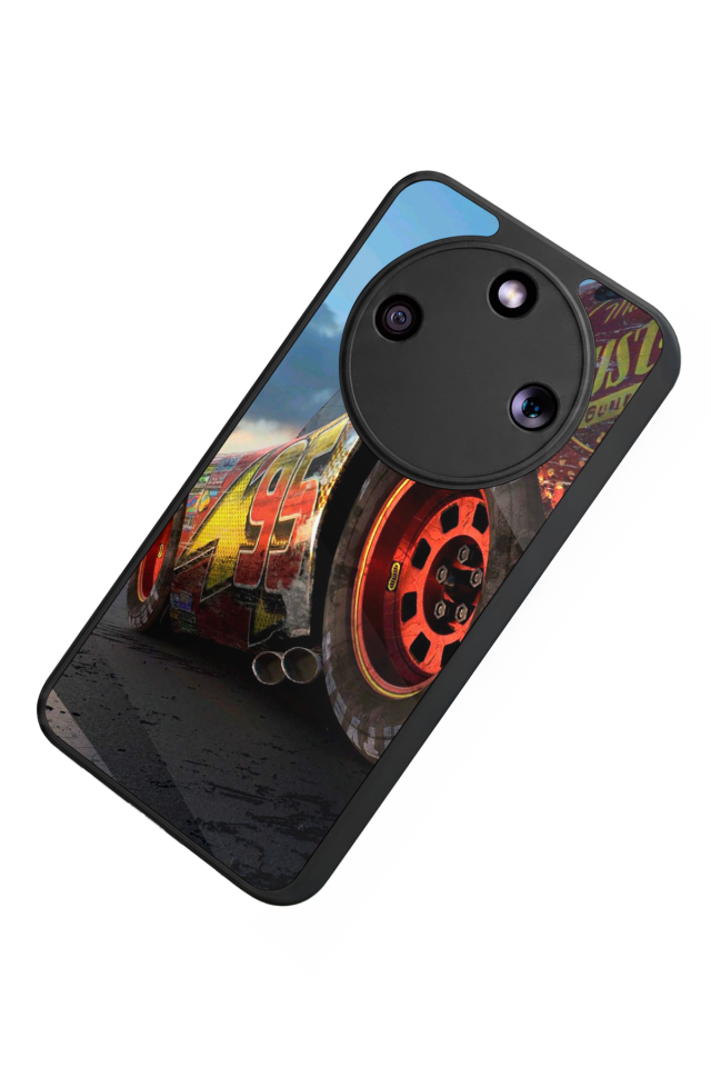 Honor Magic 8 Lite Uyumlu Şimsek McQueen Tasarımlı Glossy Premium Kılıf