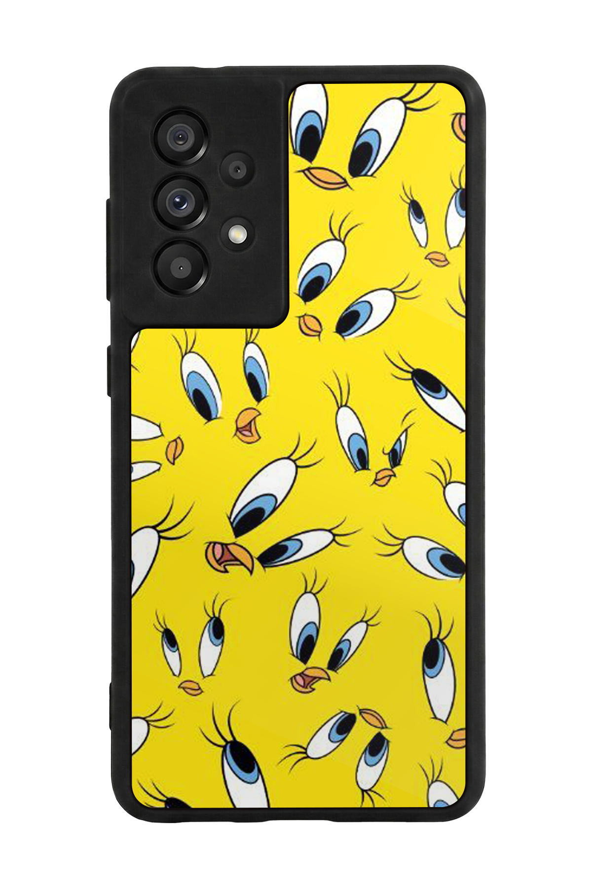 Samsung Galaxy A73 Uyumlu Tweety Tasarımlı Glossy Premium Kılıf