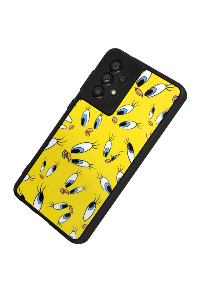 Samsung Galaxy A73 Uyumlu Tweety Tasarımlı Glossy Premium Kılıf