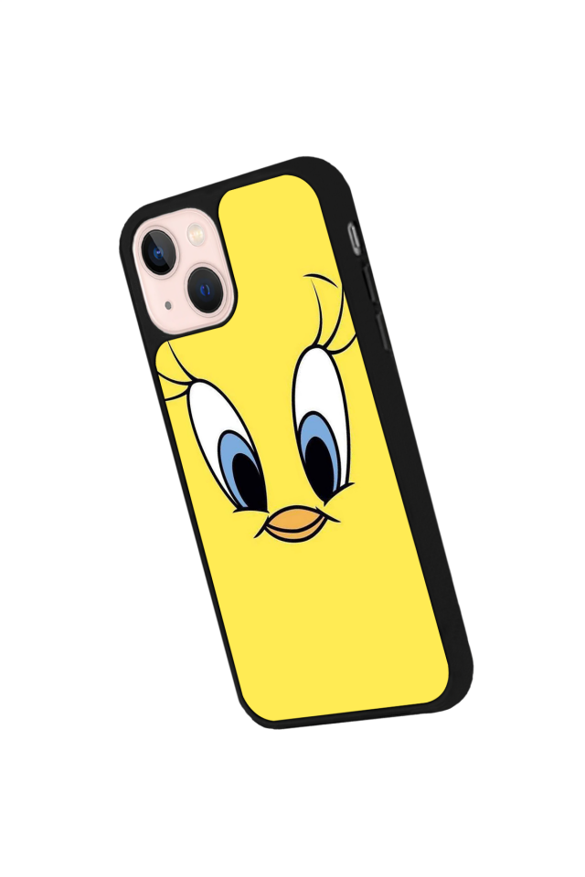 iPhone 14 Plus Uyumlu Tweety Tasarımlı Glossy Premium Kılıf