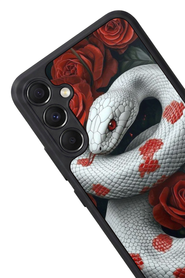 Samsung Galaxy M34 Uyumlu Yılan Tasarımlı Glossy Premium Kılıf