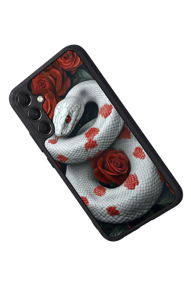 Samsung Galaxy M34 Uyumlu Yılan Tasarımlı Glossy Premium Kılıf