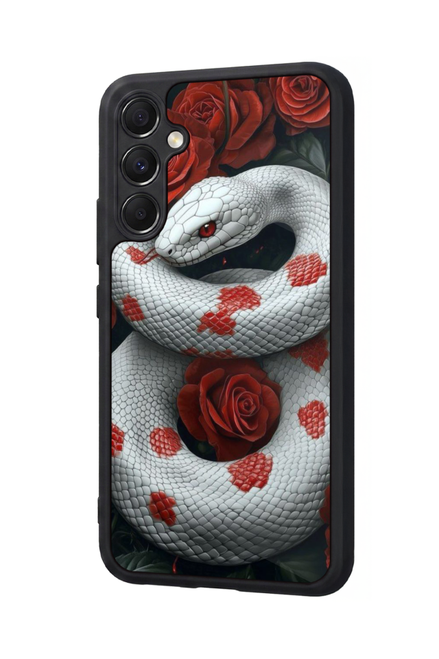 Samsung Galaxy M34 Uyumlu Yılan Tasarımlı Glossy Premium Kılıf