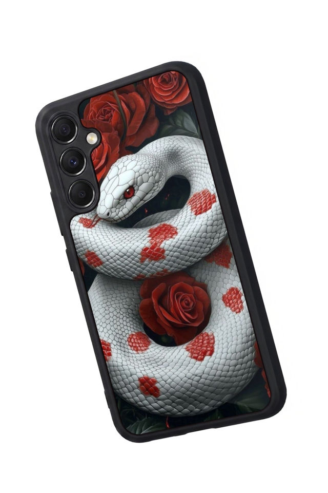 Samsung Galaxy M34 Uyumlu Yılan Tasarımlı Glossy Premium Kılıf