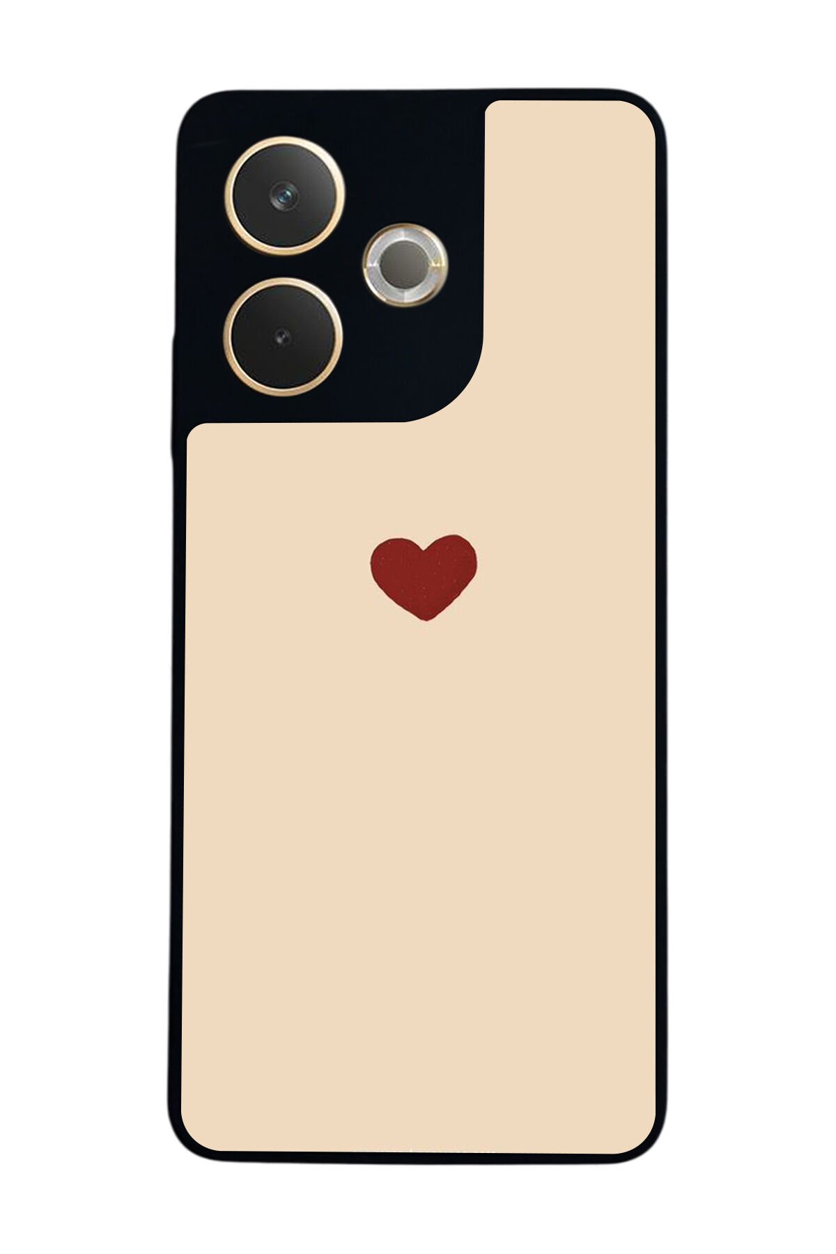 Oppo A5 Pro Uyumlu Kalp Love Tasarımlı Glossy Premium Kılıf