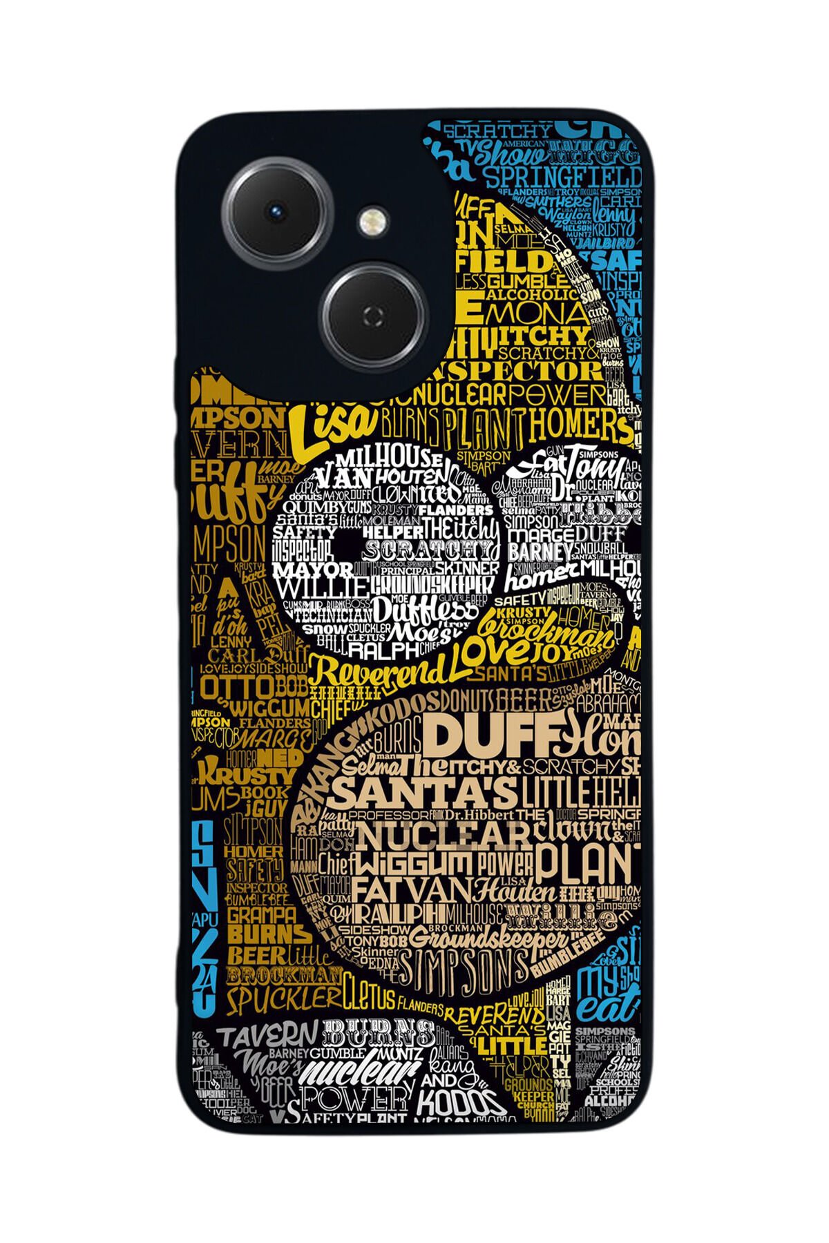 Tecno Spark 40C Uyumlu The Simpsons Tasarımlı Glossy Premium Kılıf