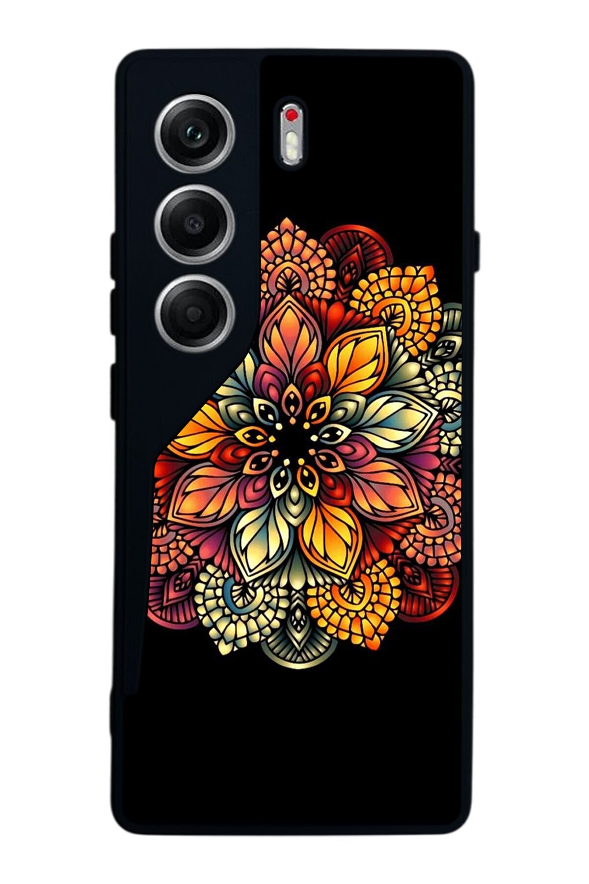 Tecno Camon 40 Uyumlu Mandala Tasarımlı Glossy Premium Kılıf