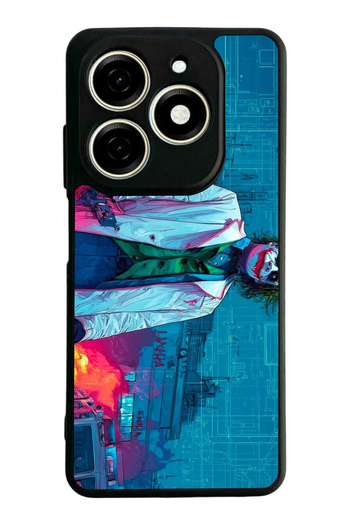 Tecno Spark 20/20C Uyumlu Joker Tasarımlı Glossy Premium Kılıf