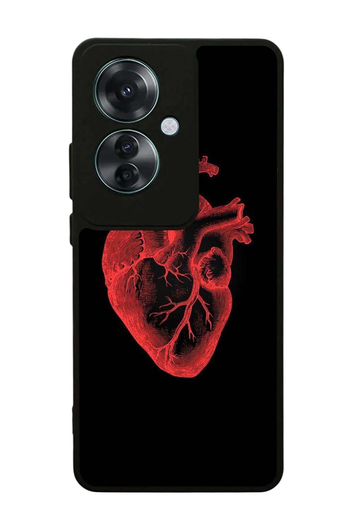 Oppo Reno 11F Uyumlu Kalp Love Tasarımlı Glossy Premium Kılıf