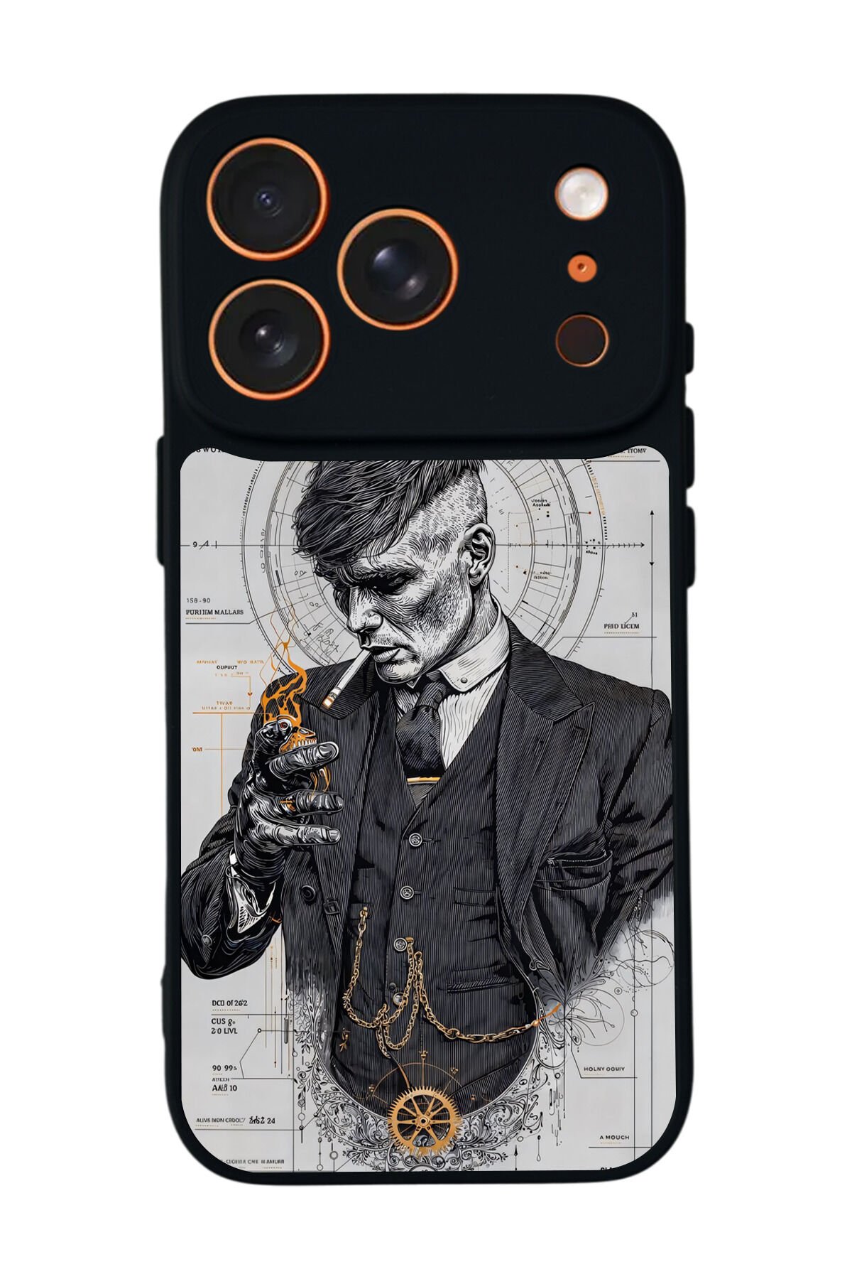 iPhone 17 Pro Uyumlu Peaky Blinders Tasarımlı Glossy Premium Kılıf