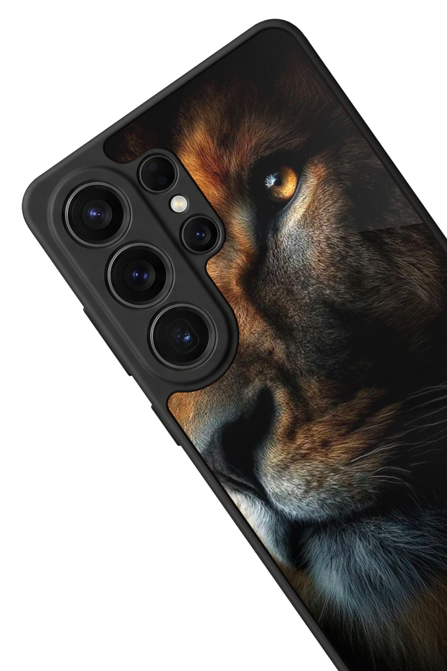 Samsung Galaxy S26 Ultra Uyumlu Aslan Tasarımlı Glossy Premium Kılıf