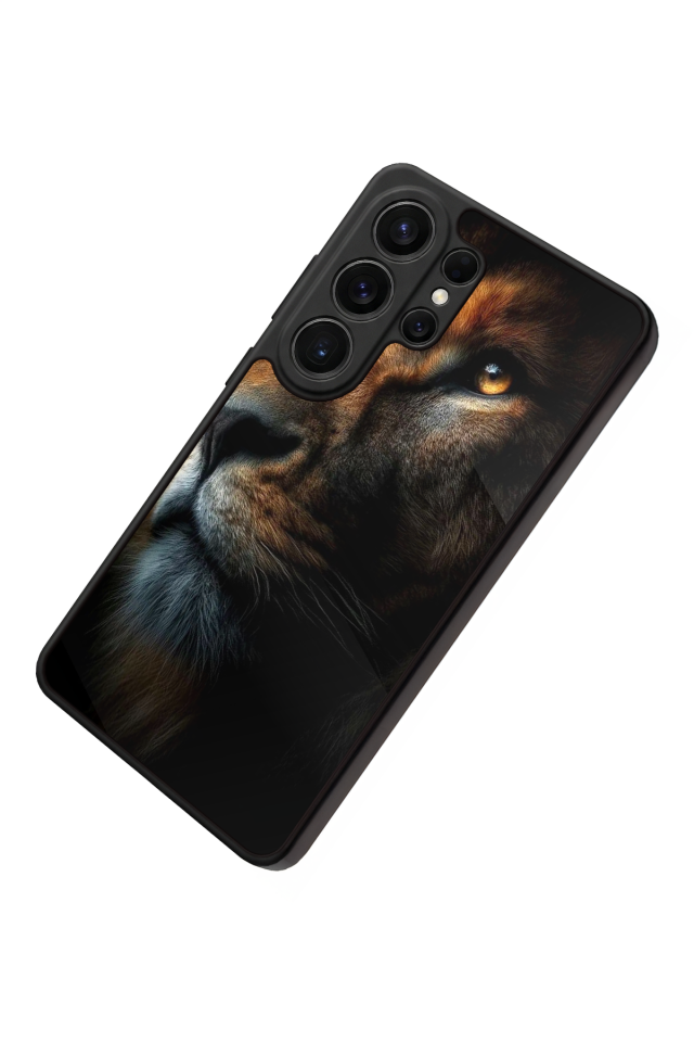 Samsung Galaxy S26 Ultra Uyumlu Aslan Tasarımlı Glossy Premium Kılıf