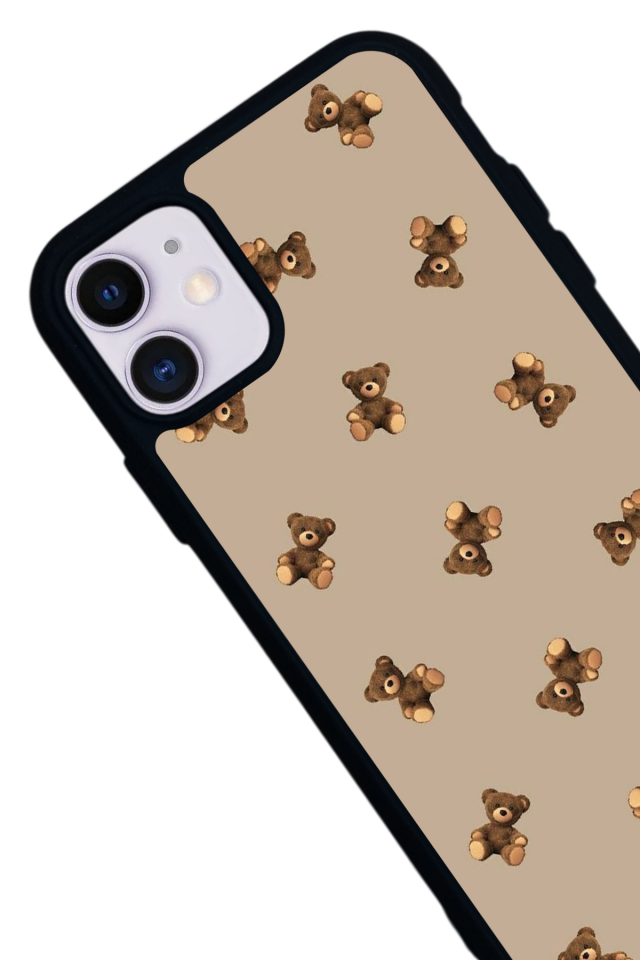 iPhone 11 Uyumlu Ayı Tasarımlı Glossy Premium Kılıf