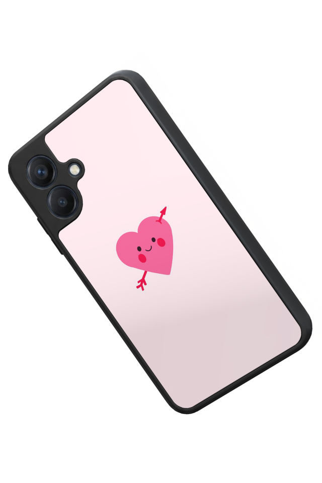 Samsung Galaxy A07 Uyumlu Kalp Love Tasarımlı Glossy Premium Kılıf