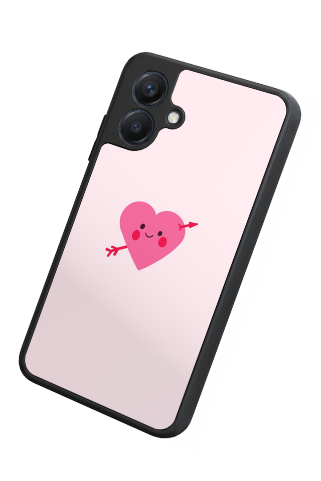 Samsung Galaxy A07 Uyumlu Kalp Love Tasarımlı Glossy Premium Kılıf