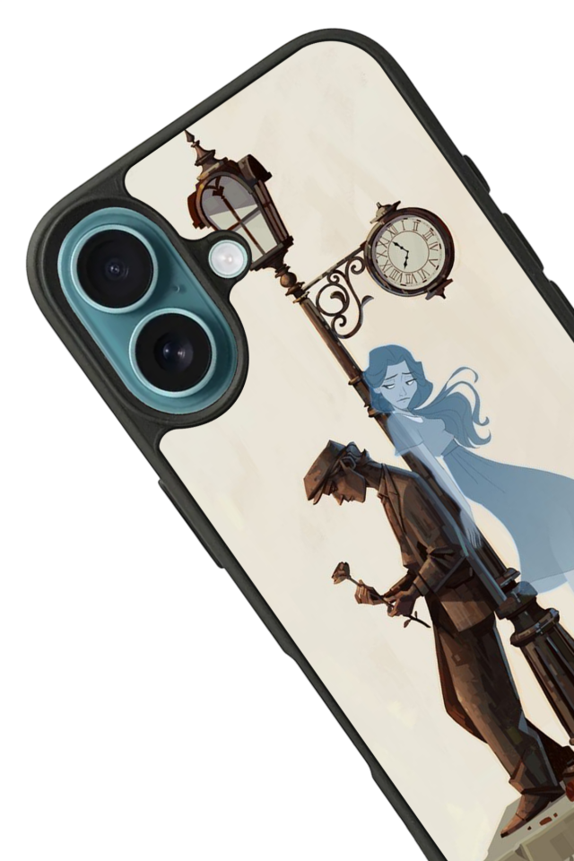 iPhone 16 Uyumlu  Kalp Love Tasarımlı Glossy Premium Kılıf