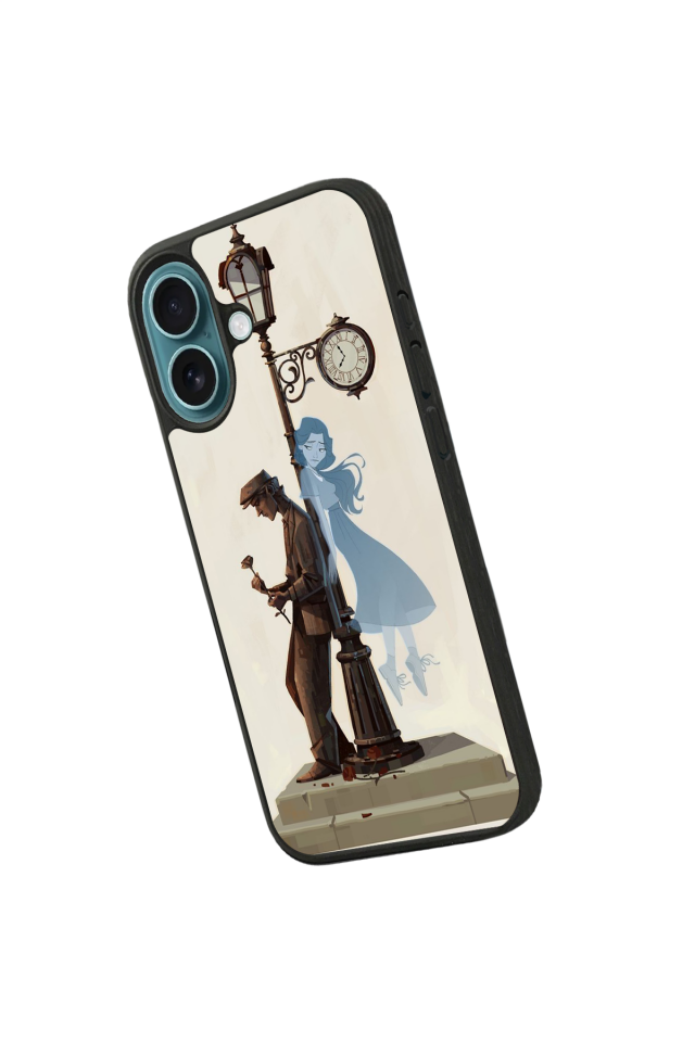 iPhone 16 Uyumlu  Kalp Love Tasarımlı Glossy Premium Kılıf