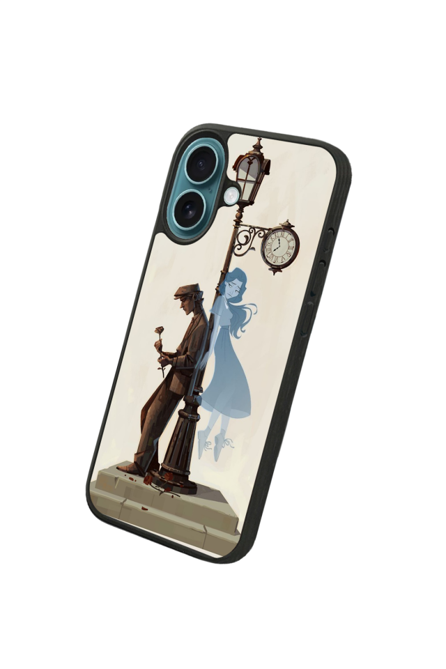 iPhone 16 Uyumlu  Kalp Love Tasarımlı Glossy Premium Kılıf
