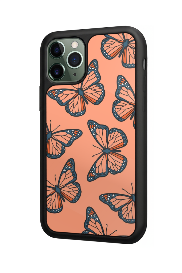 iPhone 11 Pro Uyumlu Kelebek Tasarımlı Glossy Premium Kılıf