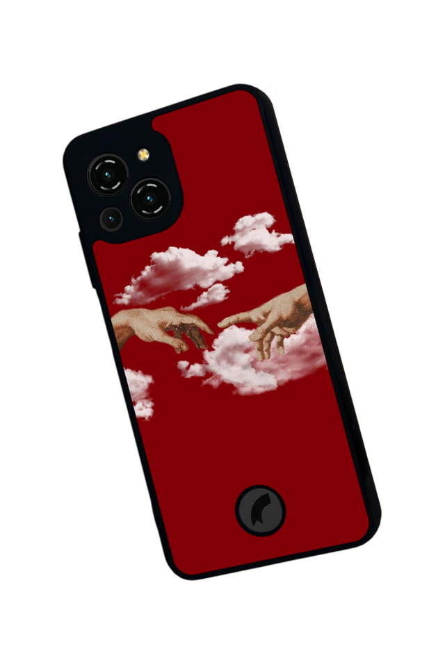 Reeder S23 Pro Max Uyumlu Kirmizi Tasarımlı Glossy Premium Kılıf