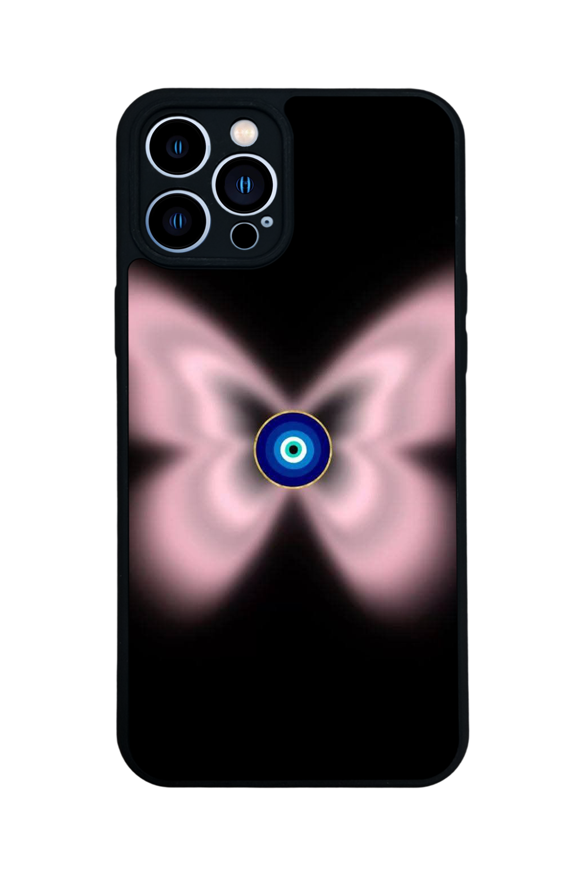 iPhone 12 Pro Max Uyumlu Nazar Tasarımlı Glossy Premium Kılıf