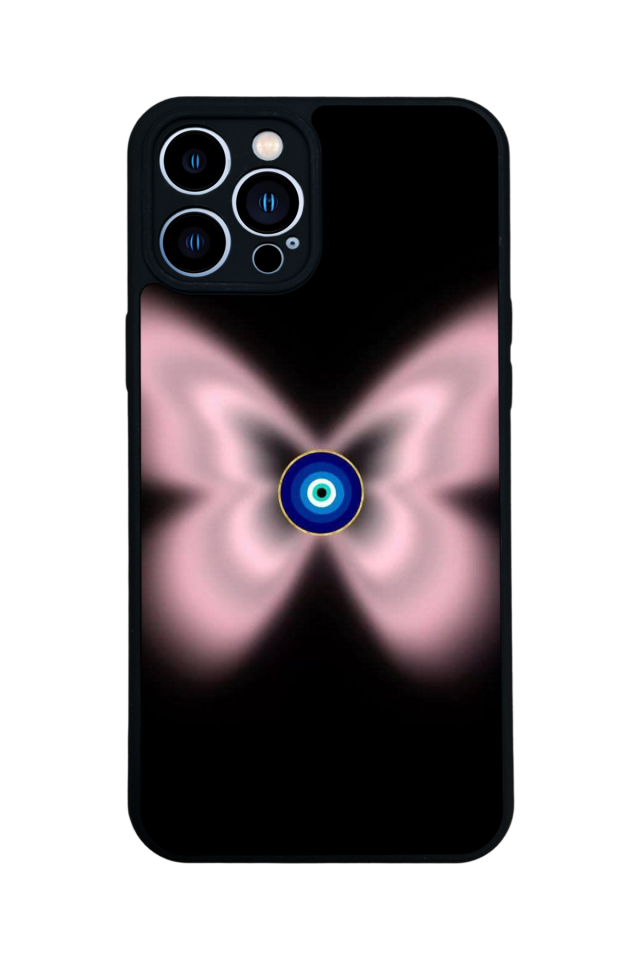 iPhone 12 Pro Max Uyumlu Nazar Tasarımlı Glossy Premium Kılıf