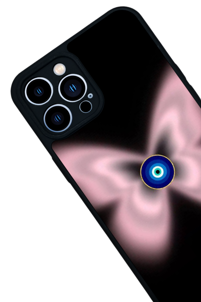 iPhone 12 Pro Max Uyumlu Nazar Tasarımlı Glossy Premium Kılıf