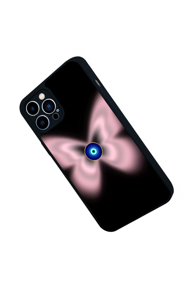 iPhone 12 Pro Max Uyumlu Nazar Tasarımlı Glossy Premium Kılıf