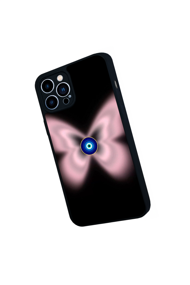 iPhone 12 Pro Max Uyumlu Nazar Tasarımlı Glossy Premium Kılıf