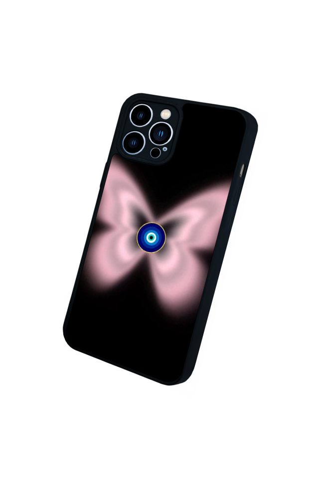iPhone 12 Pro Max Uyumlu Nazar Tasarımlı Glossy Premium Kılıf