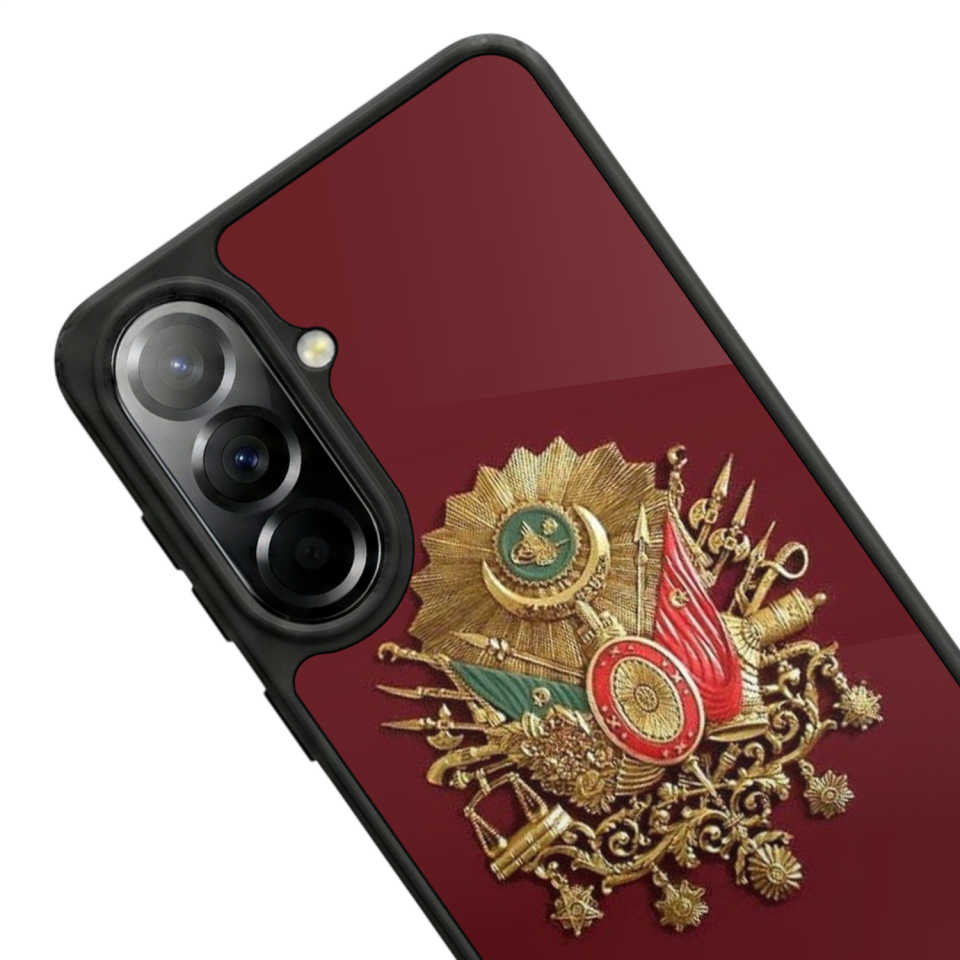 Samsung Galaxy A37 Uyumlu Osmanli Tugrasi Tasarımlı Glossy Premium Kılıf