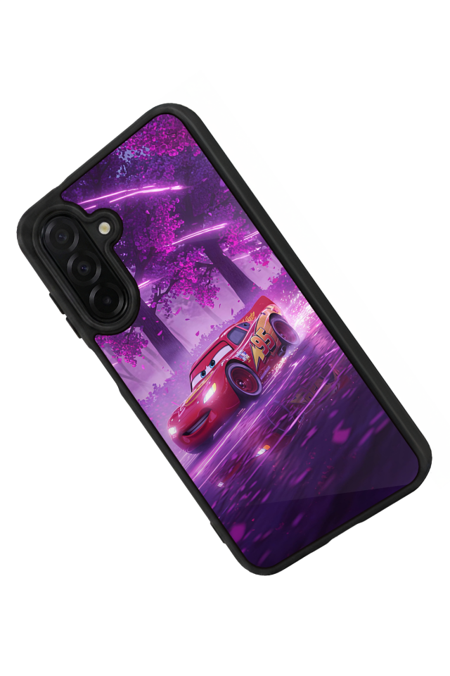 Samsung Galaxy A36 Uyumlu Şimsek McQueen Tasarımlı Glossy Premium Kılıf