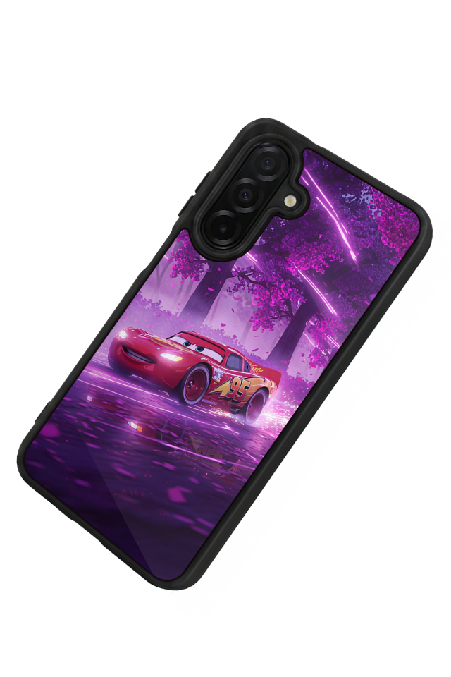 Samsung Galaxy A36 Uyumlu Şimsek McQueen Tasarımlı Glossy Premium Kılıf