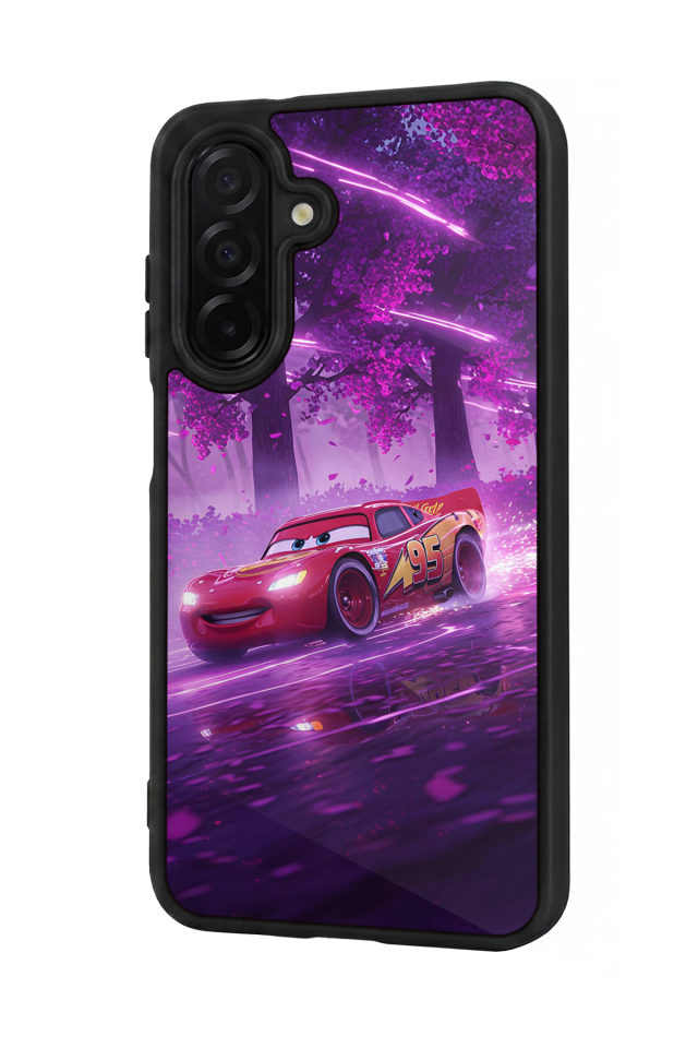 Samsung Galaxy A36 Uyumlu Şimsek McQueen Tasarımlı Glossy Premium Kılıf