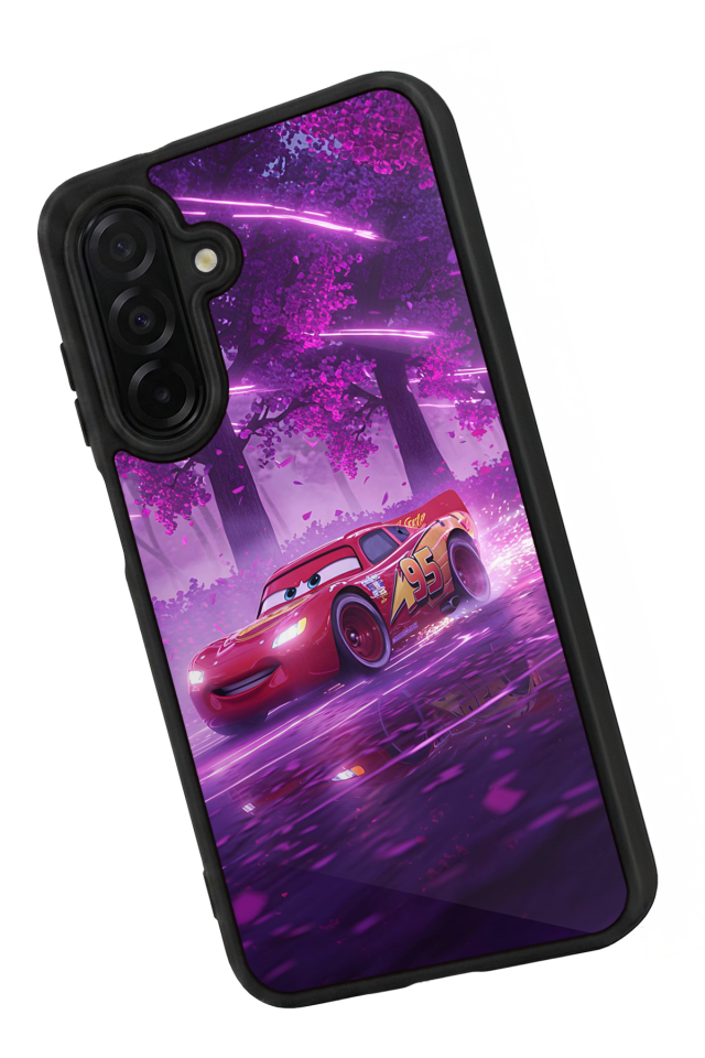 Samsung Galaxy A36 Uyumlu Şimsek McQueen Tasarımlı Glossy Premium Kılıf