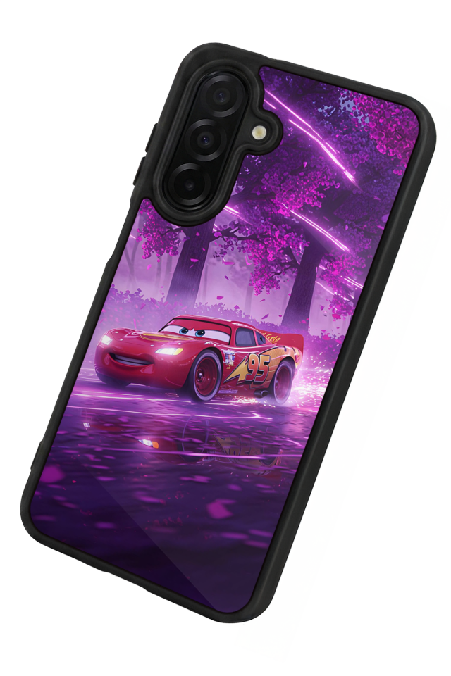 Samsung Galaxy A36 Uyumlu Şimsek McQueen Tasarımlı Glossy Premium Kılıf