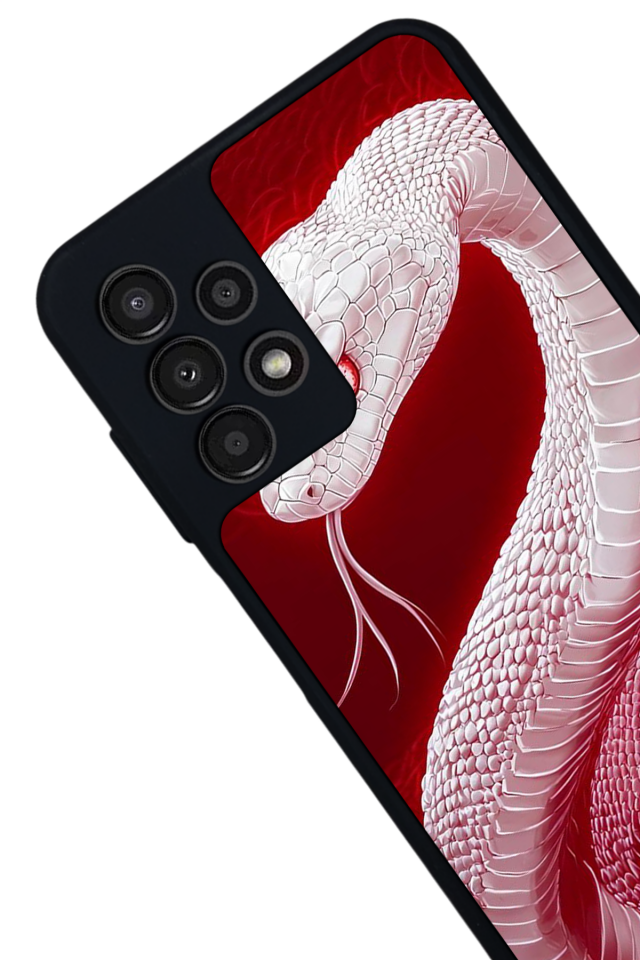 Samsung Galaxy A13 Uyumlu Yılan Tasarımlı Glossy Premium Kılıf