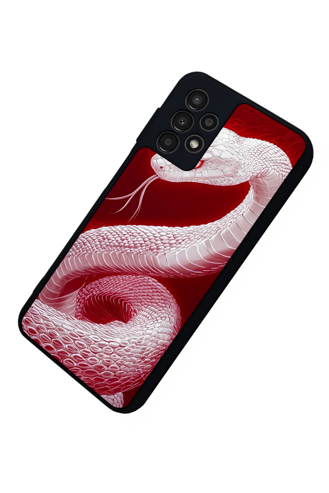 Samsung Galaxy A13 Uyumlu Yılan Tasarımlı Glossy Premium Kılıf