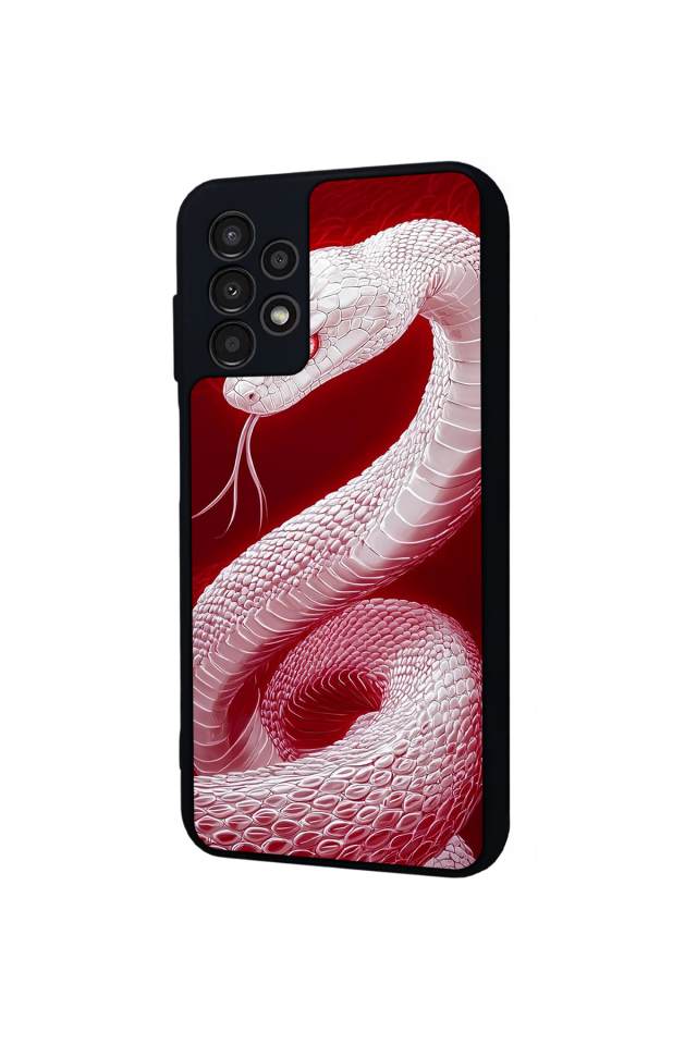 Samsung Galaxy A13 Uyumlu Yılan Tasarımlı Glossy Premium Kılıf