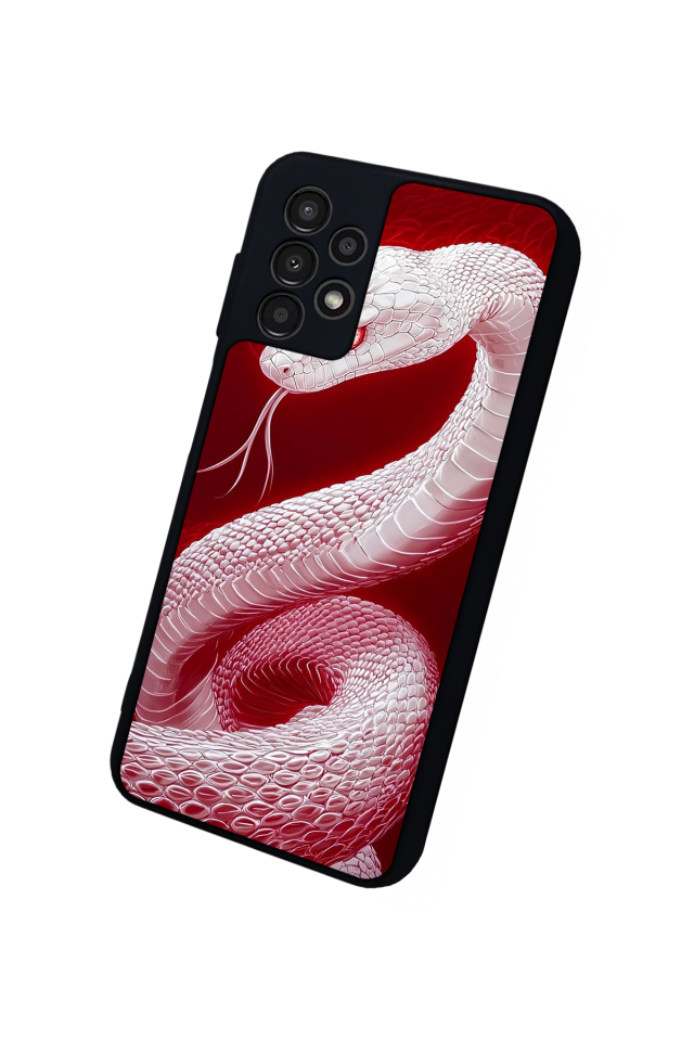 Samsung Galaxy A13 Uyumlu Yılan Tasarımlı Glossy Premium Kılıf