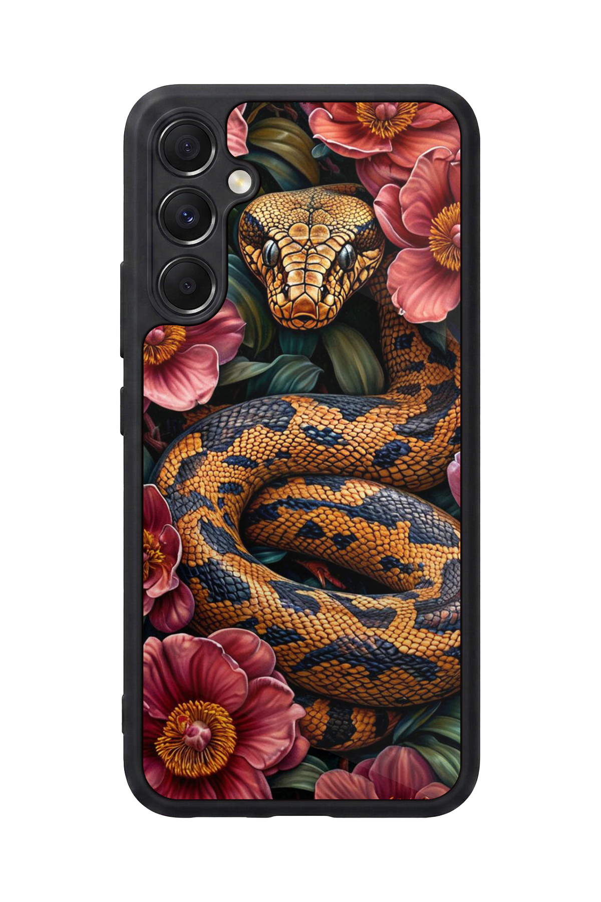 Samsung Galaxy M34 Uyumlu Yılan Tasarımlı Glossy Premium Kılıf