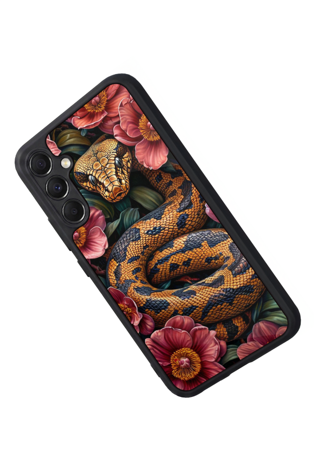 Samsung Galaxy M34 Uyumlu Yılan Tasarımlı Glossy Premium Kılıf