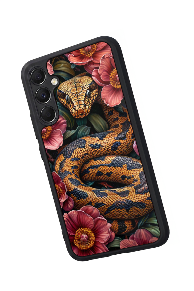 Samsung Galaxy M34 Uyumlu Yılan Tasarımlı Glossy Premium Kılıf