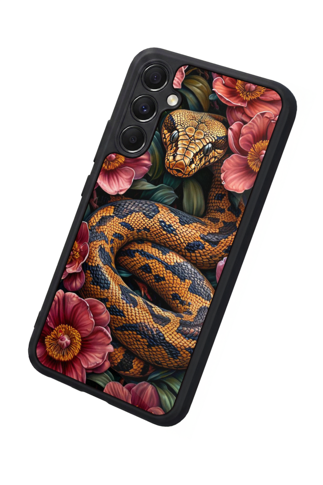 Samsung Galaxy M34 Uyumlu Yılan Tasarımlı Glossy Premium Kılıf